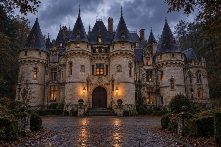 The mansion from The House in the Woods